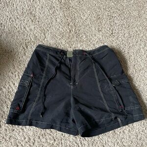 Black Cargo Shorts